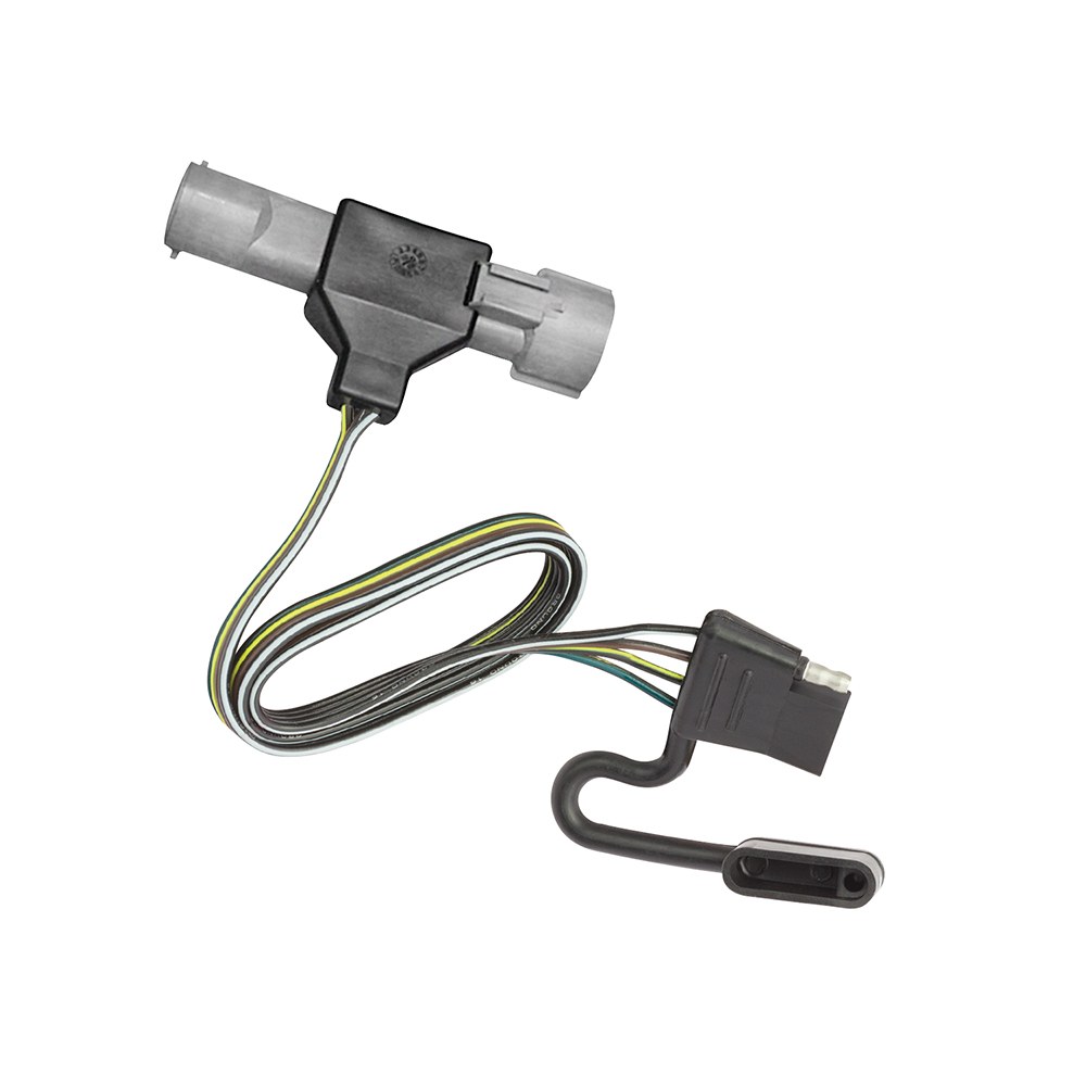 Tekonsha Trailer Wiring Connector, T-One, 4-WAY Flat Replacement for OEM Wiring Harness – 118316