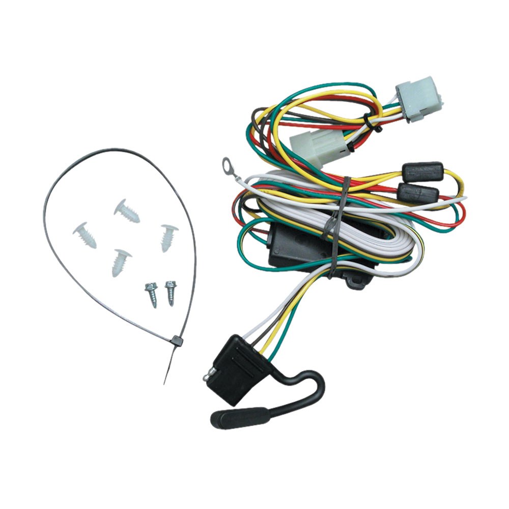 Tekonsha Trailer Wiring Connector, T-One, 4-WAY Flat Replacement for OEM Wiring Harness – 118355