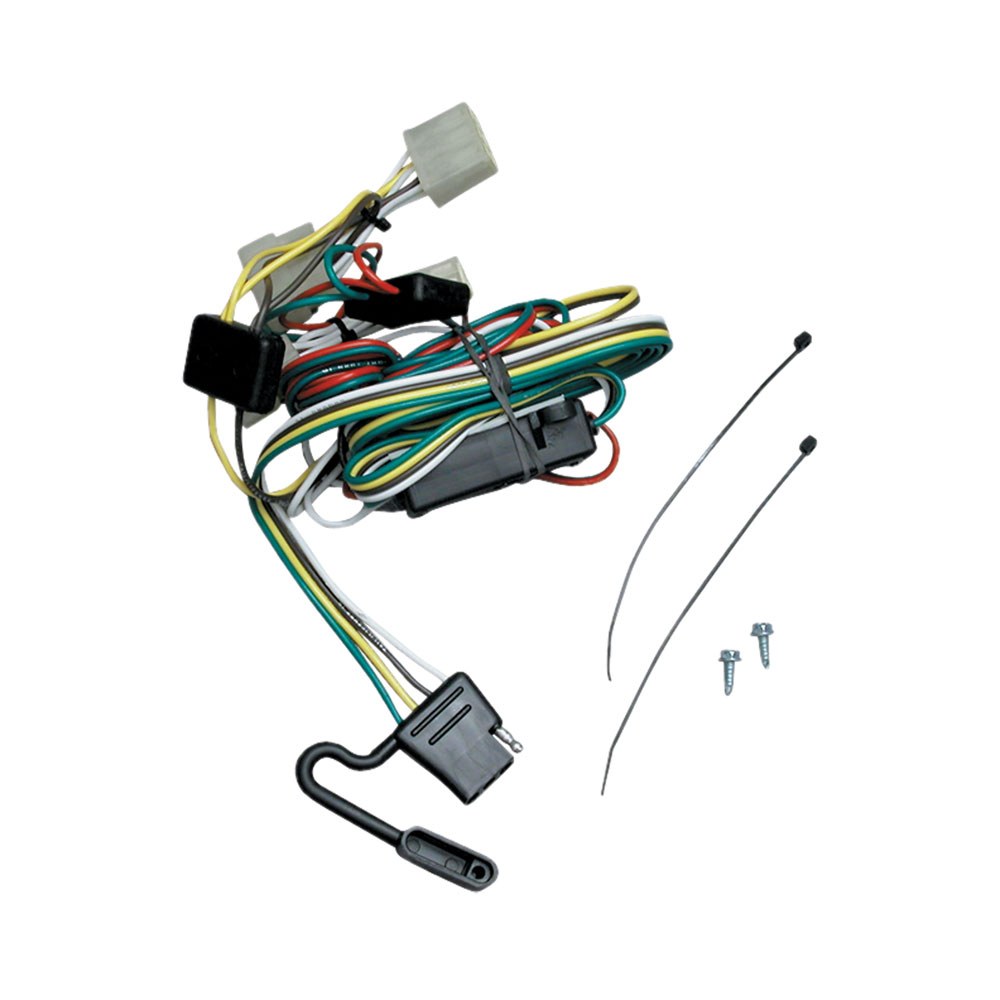 Tekonsha Trailer Wiring Connector, T-One, 4-WAY Flat Replacement for OEM Wiring Harness – 118379