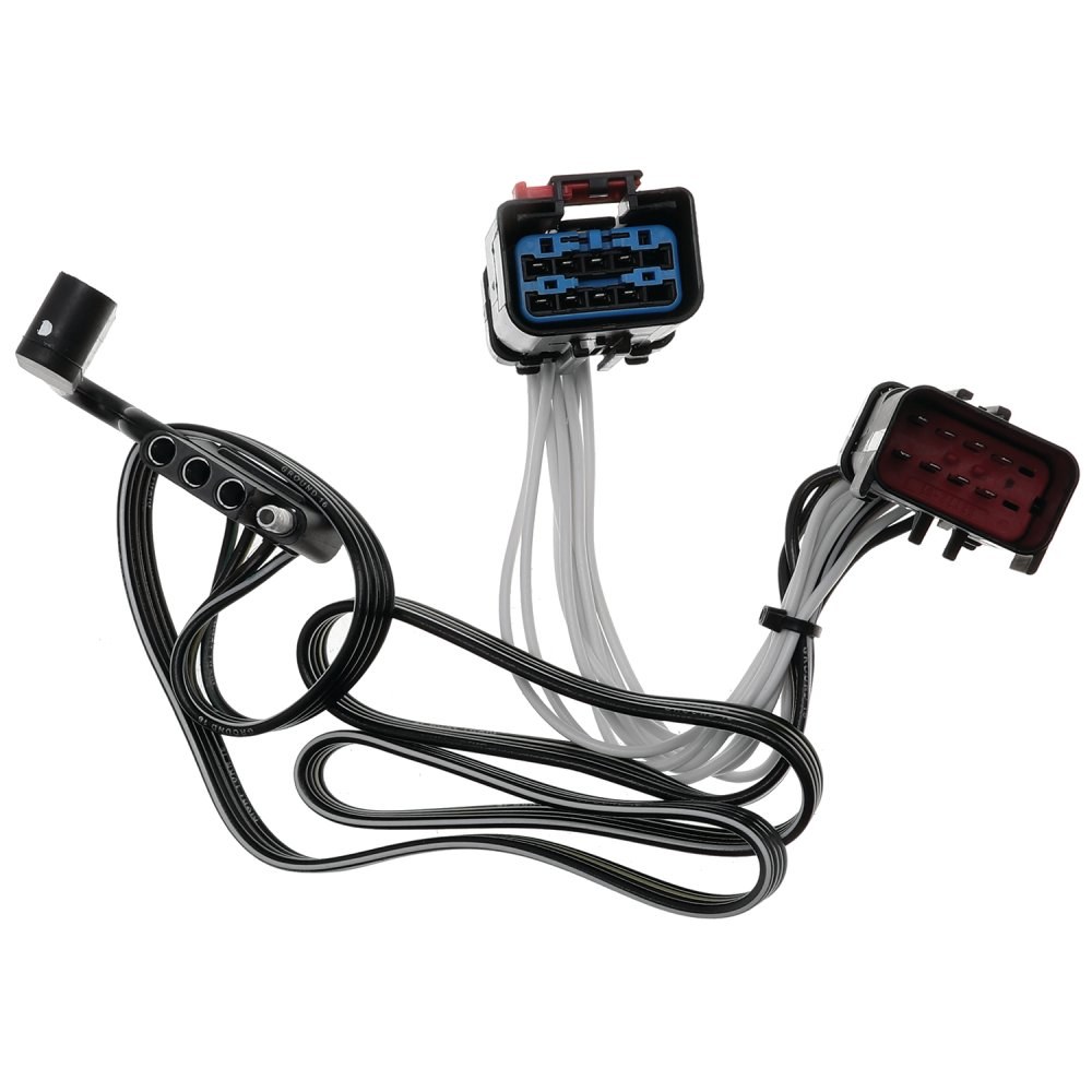 Tekonsha Trailer Wiring Connector, T-One, 4-WAY Flat Replacement for OEM Wiring Harness – 118381
