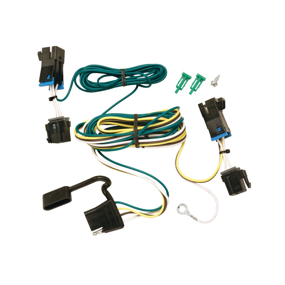 Tekonsha Trailer Wiring Connector, T-One, 4-WAY Flat Replacement for OEM Wiring Harness – 118392