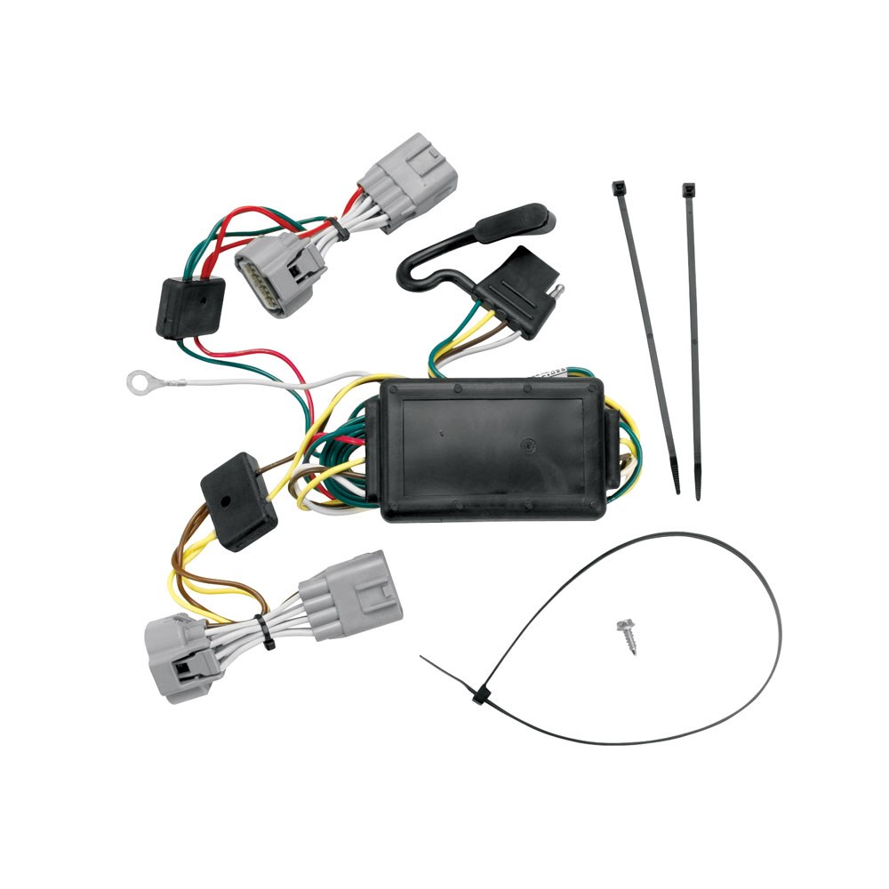 Tekonsha Trailer Wiring Connector, T-One, 4-WAY Flat Replacement for OEM Wiring Harness – 118394