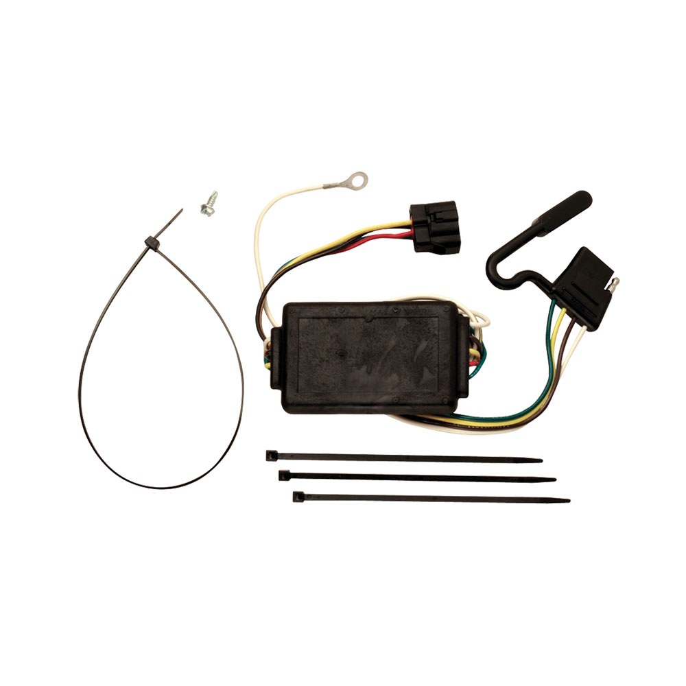 Tekonsha Trailer Wiring Connector, T-One, 4-WAY Flat Replacement for OEM Wiring Harness – 118401
