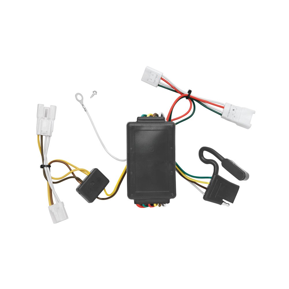 Tekonsha Trailer Wiring Connector, T-One, 4-WAY Flat Replacement for OEM Wiring Harness – 118433