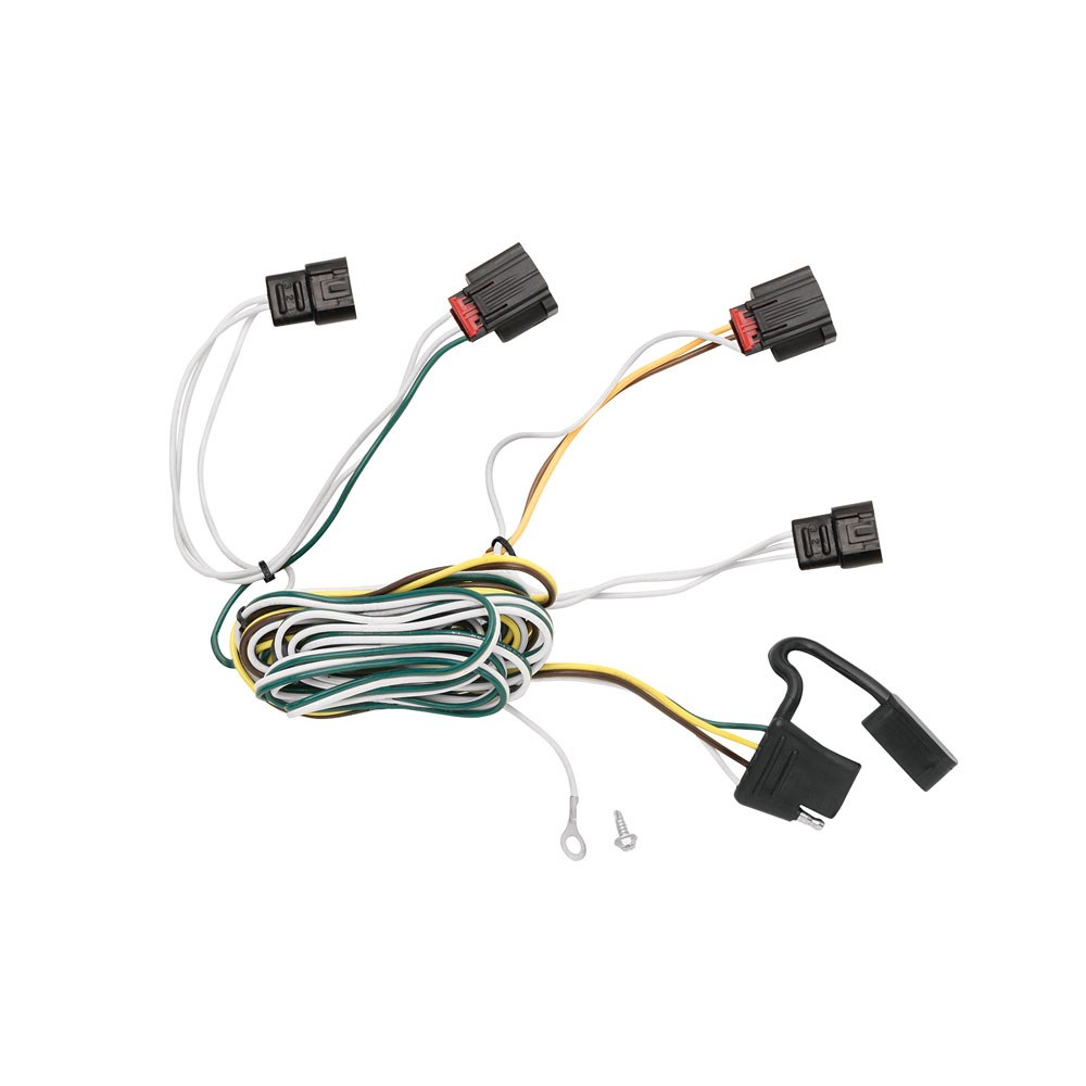 Tekonsha Trailer Wiring Connector, T-One, 4-WAY Flat Replacement for OEM Wiring Harness – 118495
