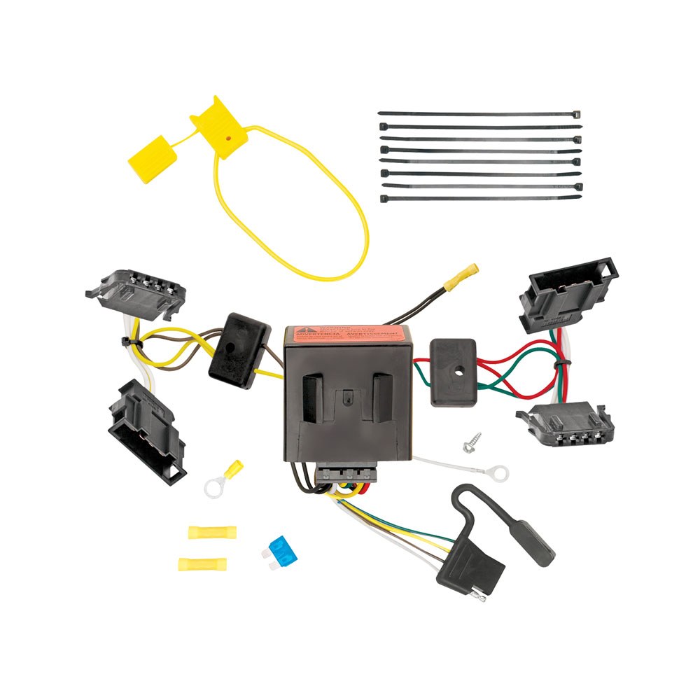 Tekonsha Trailer Wiring Connector, T-One, 4-WAY Flat with Upgraded Circuit Protected Modulite ® HD Module – 118572