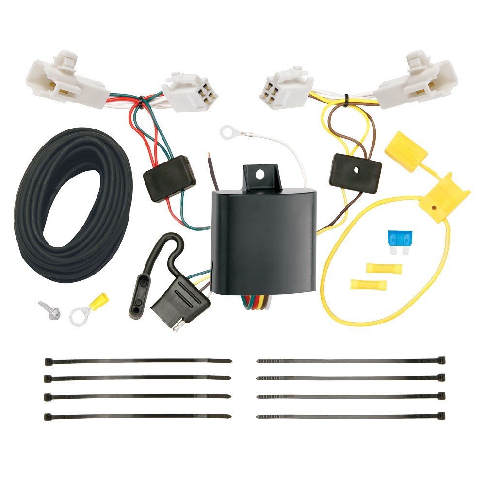 Tekonsha Trailer Wiring Connector, T-One, 4-WAY Flat Replacement for OEM Wiring Harness with Upgraded Circuit Protected Modulite ® Module – 118578