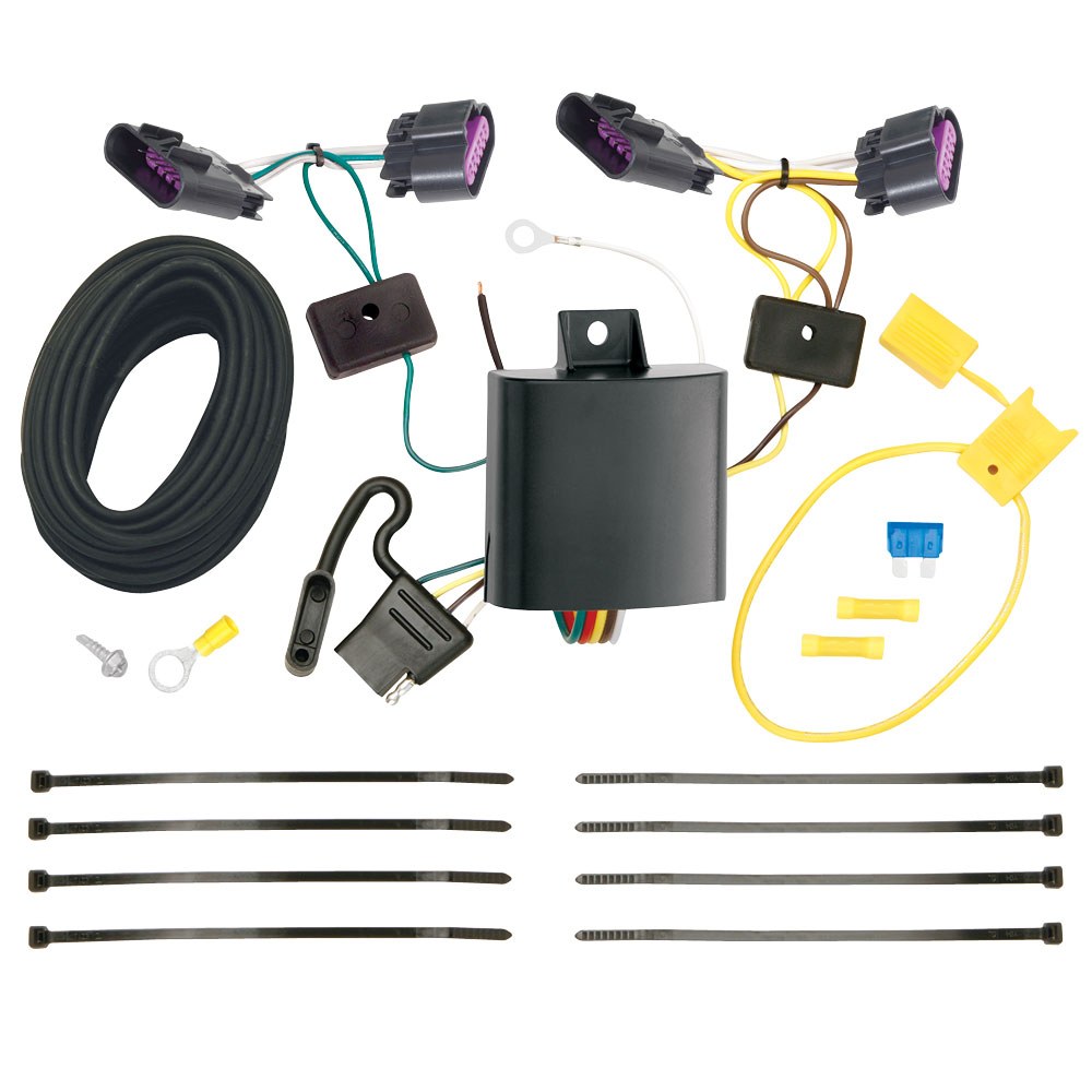 Tekonsha Trailer Wiring Connector, T-One, Connector Assembly with Upgraded Circuit Protected Modulite ® Module – 118617