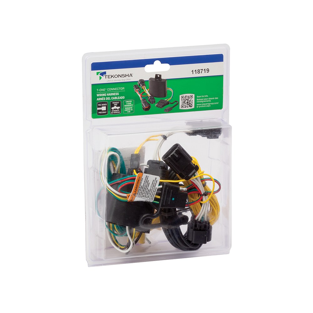 Tekonsha Trailer Wiring Connector, T-One, T-One Connector Assembly with Upgraded Circuit Protected Modulite ® HD Module – 118719