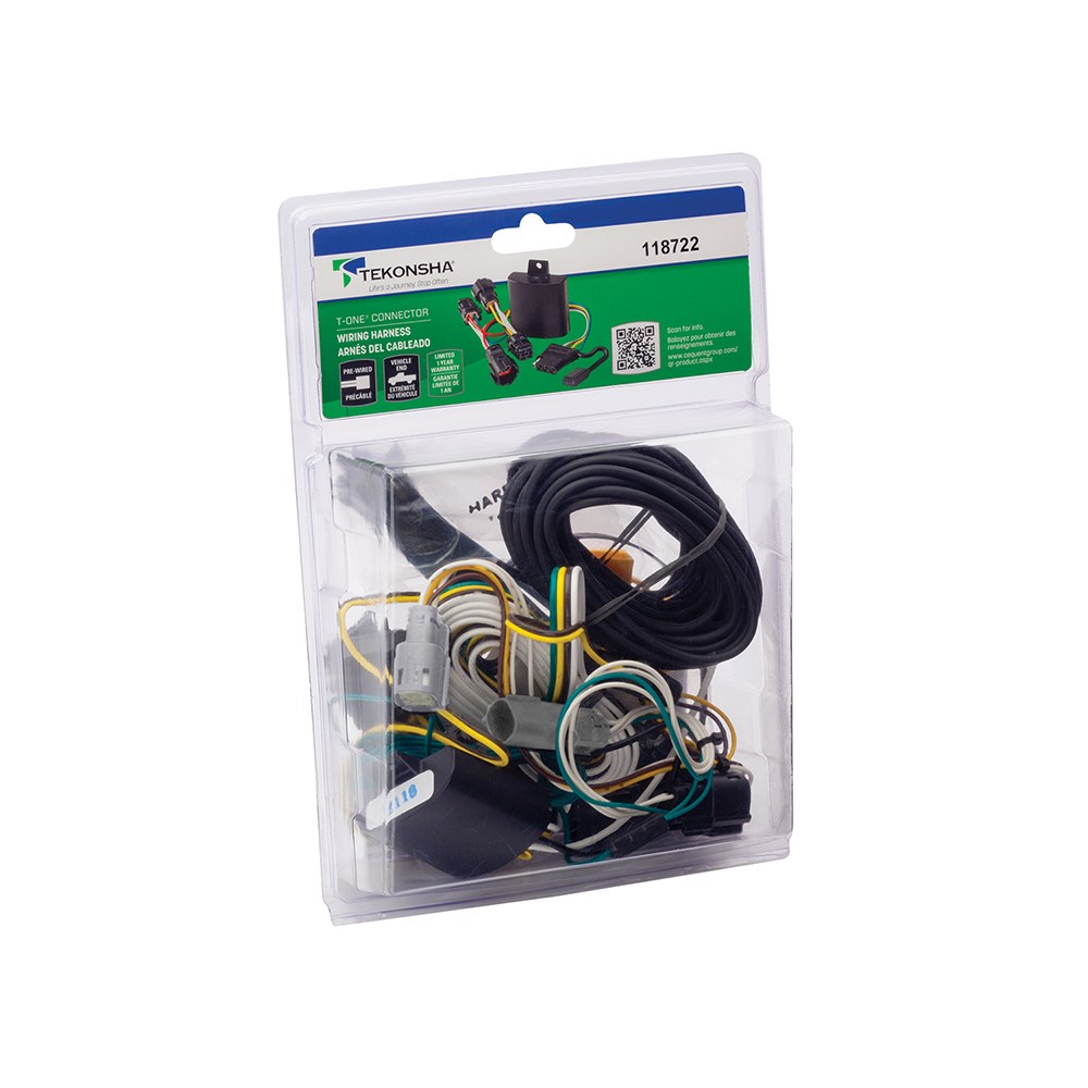 Tekonsha Trailer Wiring Connector, T-One, T-One Connector Assembly with Upgraded Circuit Protected Modulite ® HD Module – 118722
