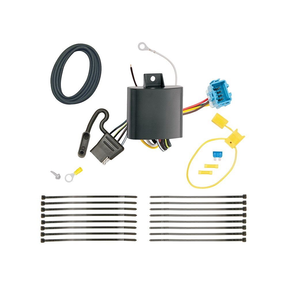 Tekonsha Trailer Wiring Connector, T-One, T-One Connector Assembly with Upgraded Circuit Protected Modulite HD Module – 118753