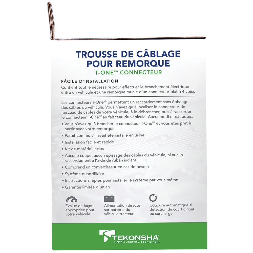 Tekonsha Trailer Wiring Connector, T-One, T-One Connector Assembly with Upgraded Circuit Protected Modulite ® HD Module – 118790