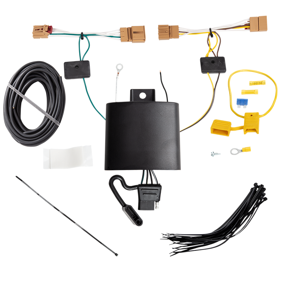 Tekonsha Trailer Wiring Connector, T-One, Vehicle Side, 4-WAY Flat – 118811