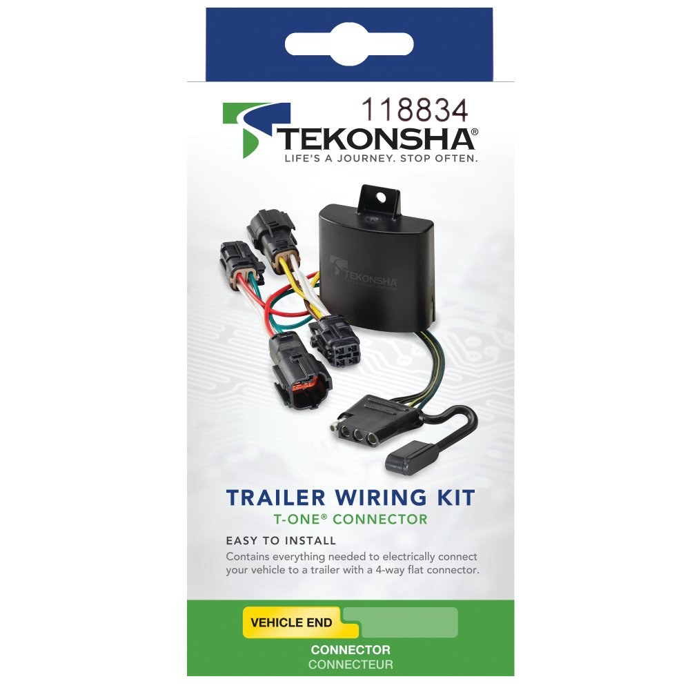 Tekonsha Trailer Wiring Connector, T-One, T-One Connector Assembly with Upgraded Circuit Protected Modulite HD Module – 118834