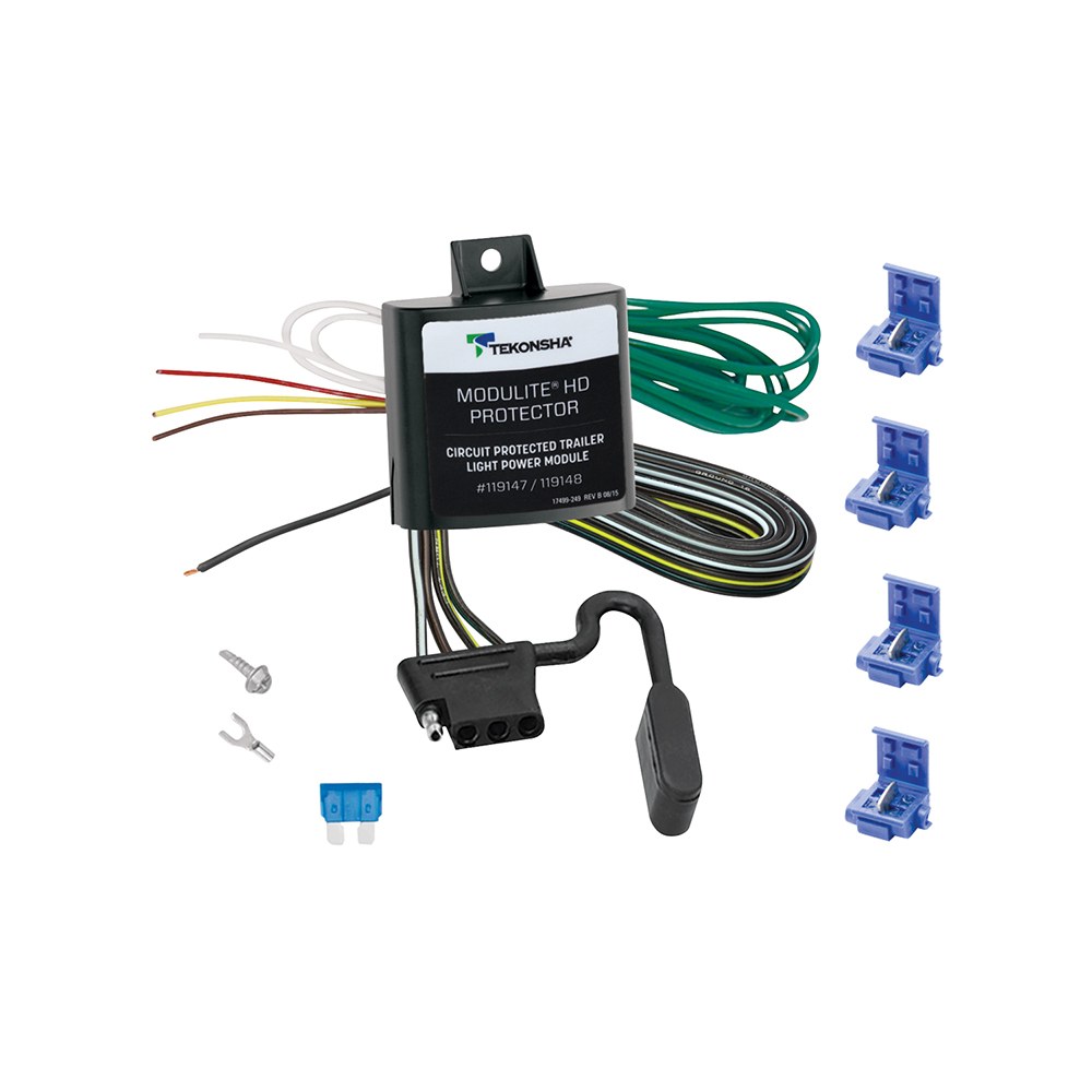 Tekonsha Tail Light Converter, Direct Battery Powered, To Turn Trailer Lighting Functions on and Off, With Circuit Protection – 119147