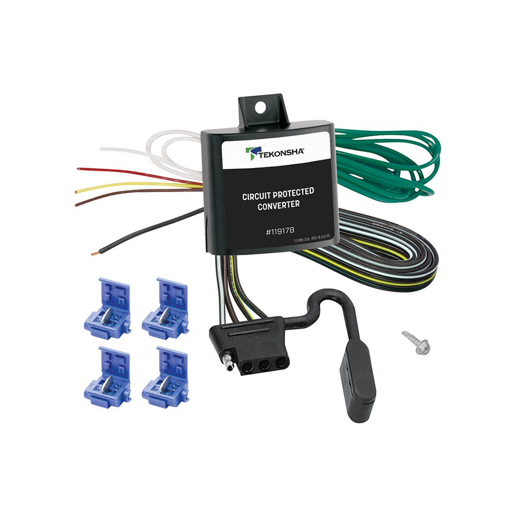 Tekonsha Tail Light Converter, To Turn Trailer Lighting Functions on and Off, With Circuit Protection – 119178