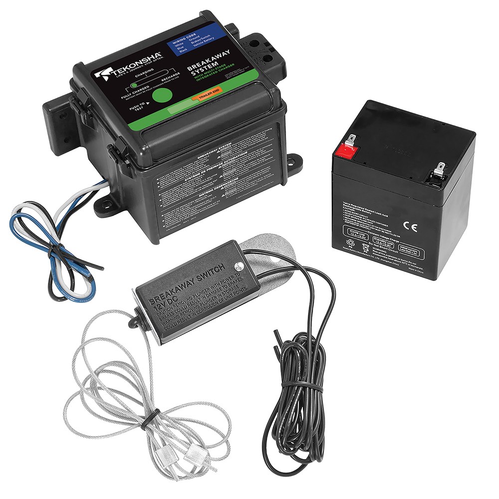 Tekonsha Trailer Breakaway System Kit, Brake Control, Breakaway System for 1 to 3 Axle Trailers with Electric Brakes – 50-85-325