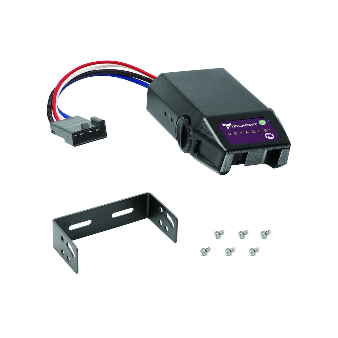 Tekonsha Trailer Brake Control, Voyager ® Electronic Brake Control, Proportional, LED Indicators, Uses a 4 Wire Hookup (not Included) – 9030