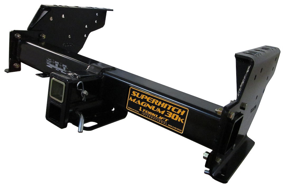 Torklift Trailer Hitch Rear, Super Hitch Magnum, Class V, Square Tube Welded, 2-1/2 Inch Upper and 2 Inch Lower Receivers – D1103-30