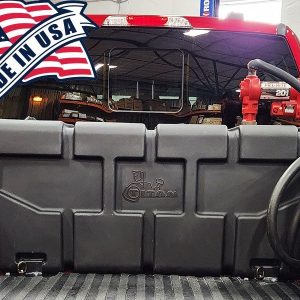 Titan Fuel Liquid Transfer Tank, Rectangle, 60 Inch Top/ 50.4 Inch Bottom Length X 22-3/4 Inch Width X 23-1/4 Inch Height – 5015100