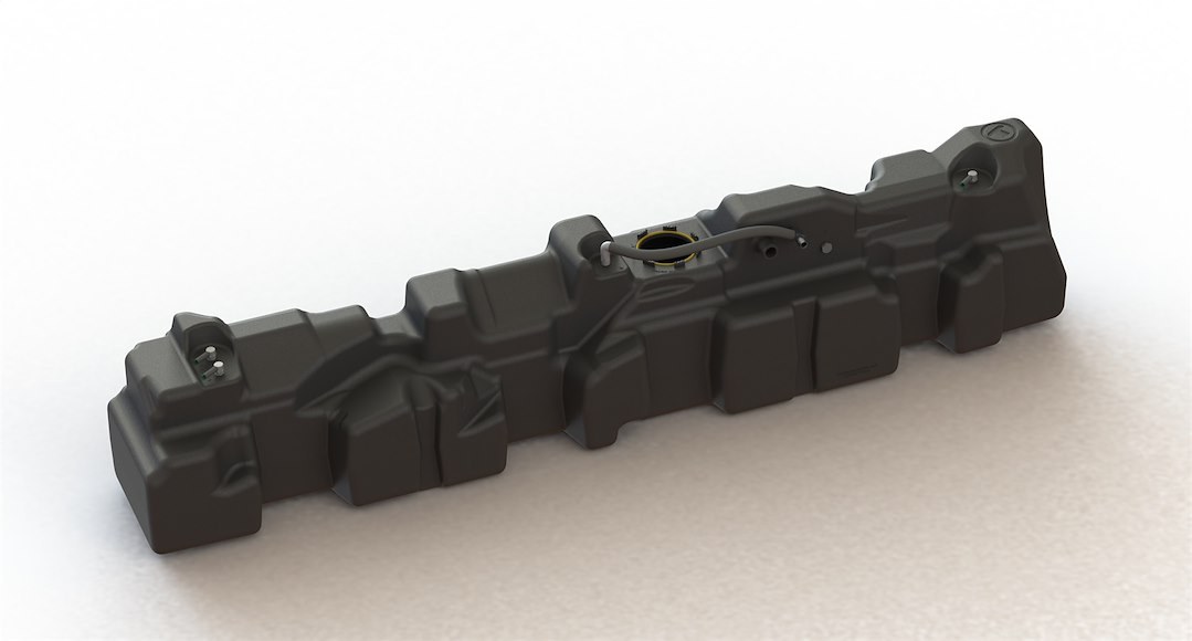Titan Fuel Fuel Tank, 54 Gallon, Diesel, Cross-Linked Polymer (xlhdpe), With Black Galvanized Steel Mounting Straps – 7020617