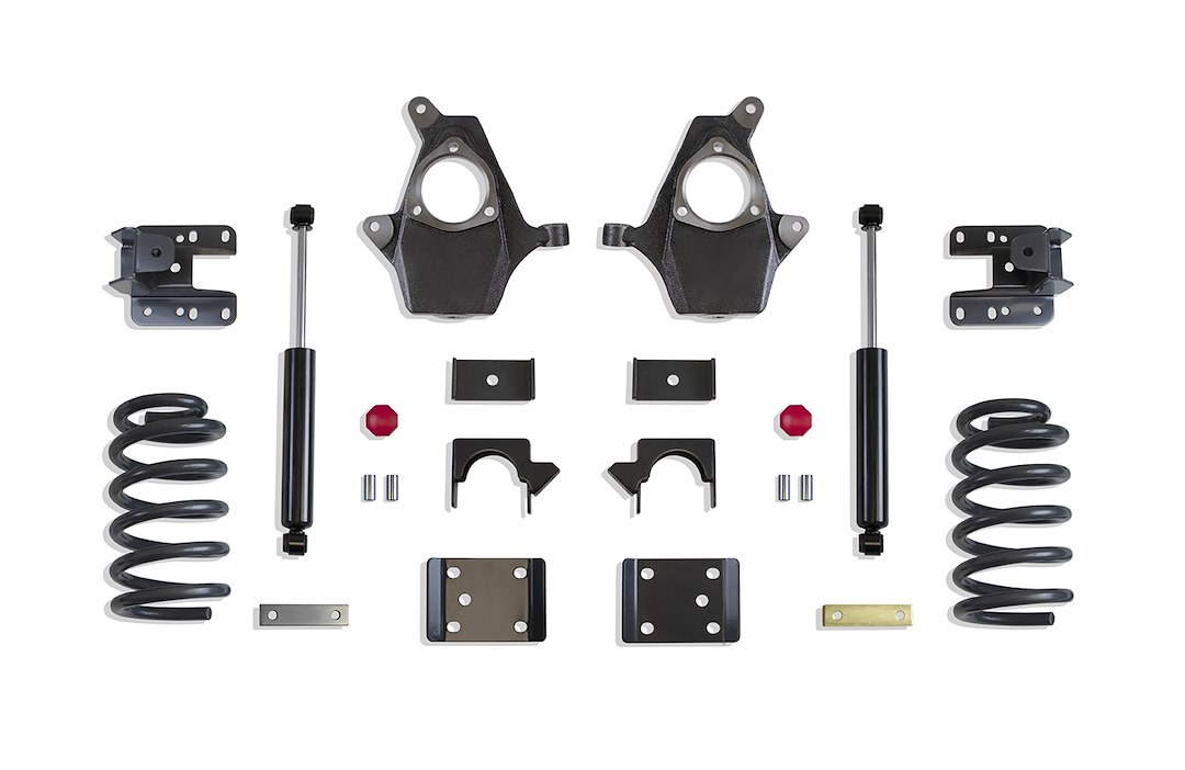 Transfer Flw Lowering Kit, 4 Inch Front Drop/ 6 Inch Rear Drop, Black Components, With Rear Shock Absorbers IN Kit – 0800117182