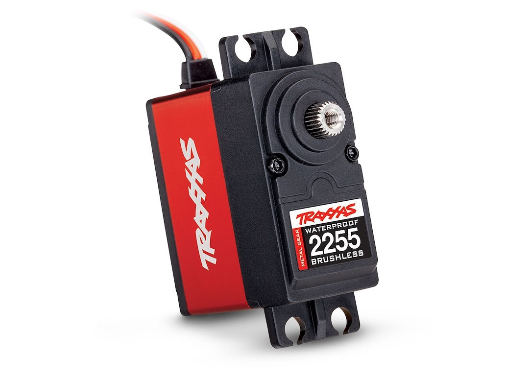 Traxxas Remote Control Vehicle Servo, High- Torque, Digital, Waterproof, Brushless Metal Gears, Red Aluminum Case – 2255