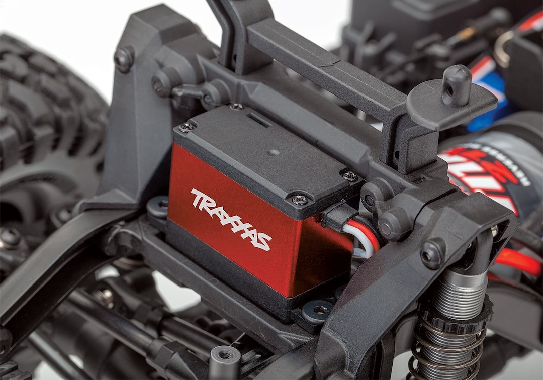 Traxxas Remote Control Vehicle Servo, High- Torque, Digital, Waterproof, Brushless Metal Gears, Red Aluminum Case – 2255