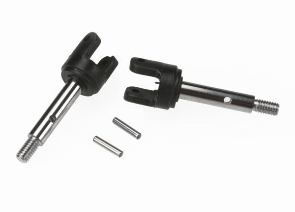 Traxxas Remote Control Vehicle Stub Axle, For Use with Traxxas Bandit/ Stampede/ and Rustler Remote Control Vehicles, Two Rear Axles – 2753X