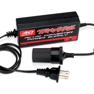 Traxxas Remote Control Vehicle Battery Charger Adapter, For Use with Traxxas Peak Detecting DC Fast Chargers, AC to DC Adapter – 2976