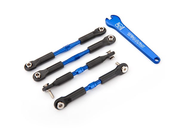 Traxxas Remote Control Vehicle Camber Link, Slash Platinum Edition, High Strength Replacement for Slash Vehicle, Blue, Aluminum: Set of 4 – 3741A
