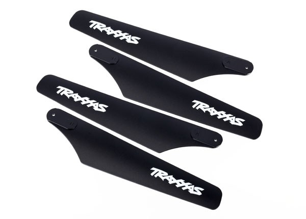 Traxxas Remote Control Vehicle Helicopter Rotor Blade, For Traxxas Helicopter, With Two Upper and Two Lower Black Rotor Blades – 6316