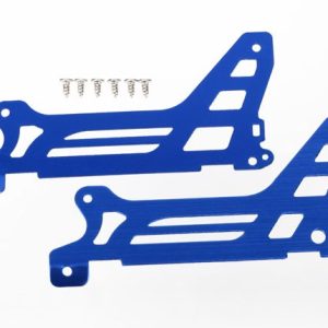 Traxxas Remote Control Vehicle Helicopter Main Frame, For Traxxas DR-1 Helicopter, Aluminum, Blue, With Two Side Plates and Hardware – 6328