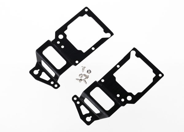 Traxxas Remote Control Vehicle Helicopter Main Frame, For Traxxas DR-1 Helicopter, Aluminum, Black, With Two Side Plates and Hardware – 6333