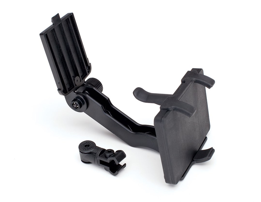 Traxxas Remote Control Vehicle Radio Transmitter Phone Mount, Use to Mount Phone Securely to Aton and Tqi Transmitters, Clamp Mount, Black – 6532