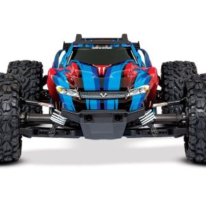 Traxxas Remote Control Vehicle, Rustler ® Vxl, Stadium Truck, 1/10 Scale, 4WD, Velineon ® 3500 Brushless Motor – 67076-4-BLUE