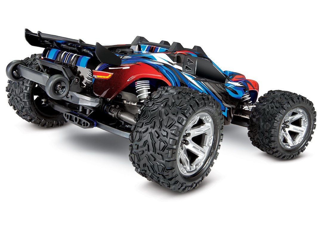 Traxxas Remote Control Vehicle, Rustler ® Vxl, Stadium Truck, 1/10 Scale, 4WD, Velineon ® 3500 Brushless Motor – 67076-4-BLUE