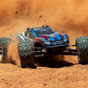 Traxxas Remote Control Vehicle, Rustler ® Vxl, Stadium Truck, 1/10 Scale, 4WD, Velineon ® 3500 Brushless Motor – 67076-4-BLUE