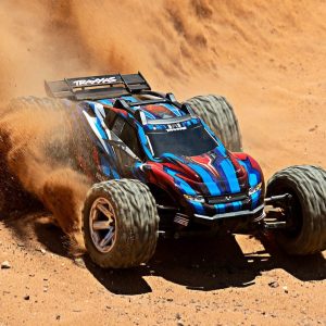 Traxxas Remote Control Vehicle, Rustler ® Vxl, Stadium Truck, 1/10 Scale, 4WD, Velineon ® 3500 Brushless Motor – 67076-4-BLUE