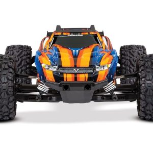 Traxxas Remote Control Vehicle, Rustler ® Vxl, Stadium Truck, 1/10 Scale, 4WD, Velineon ® 3500 Brushless Motor – 67076-4-ORNG