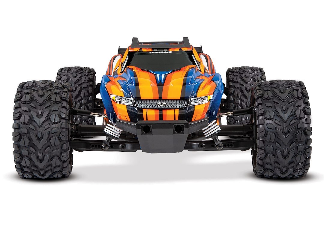 Traxxas Remote Control Vehicle, Rustler ® Vxl, Stadium Truck, 1/10 Scale, 4WD, Velineon ® 3500 Brushless Motor – 67076-4-ORNG