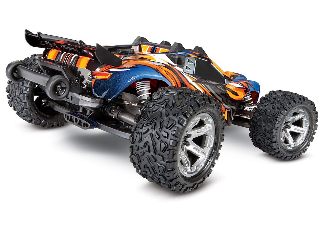 Traxxas Remote Control Vehicle, Rustler ® Vxl, Stadium Truck, 1/10 Scale, 4WD, Velineon ® 3500 Brushless Motor – 67076-4-ORNG
