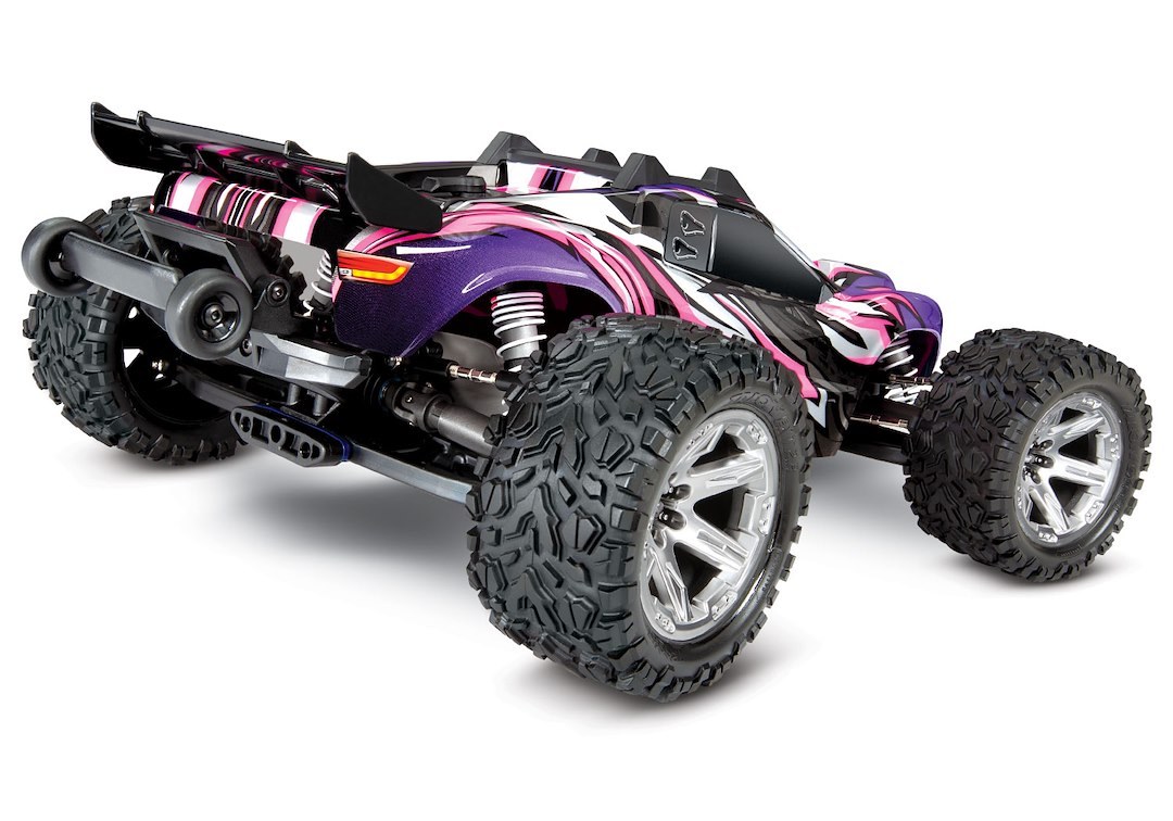 Traxxas Remote Control Vehicle, Rustler ® Vxl, Stadium Truck, 1/10 Scale, 4WD, Velineon ® 3500 Brushless Motor – 67076-4-PINK