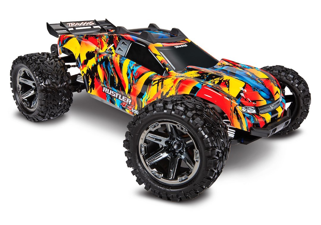 Traxxas Remote Control Vehicle, Rustler ® Vxl, Stadium Truck, 4WD, 1/10TH Scale – 67076-4-SLRF