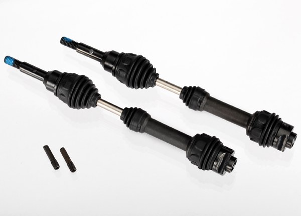 Traxxas Remote Control Vehicle Drive Shaft, For Use with Traxxas Slash 4X4 1/10 Scale Remote Control Vehicles, Two Assembled Steel Shafts – 6851R