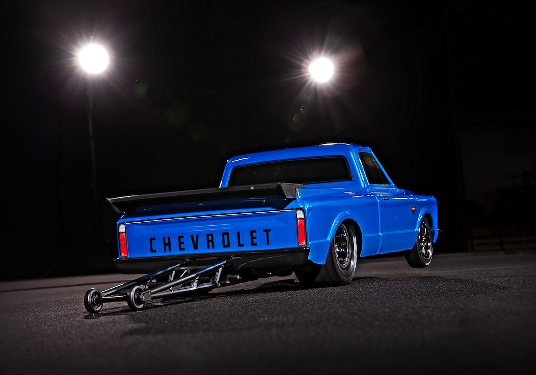 Traxxas Remote Control Vehicle, Drag Slash ™, Ready-To-Race, 2WD, 1/10TH Scale – 94076-4-BLUE