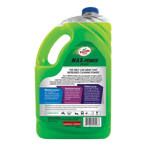 Turtlewax Car Wash, Max-Power, Liquid, 100 Ounce Jug – 50597