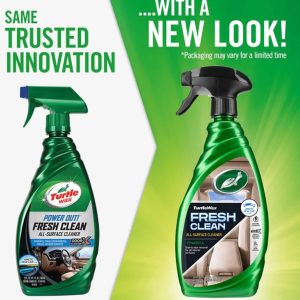 Turtlewax Interior Cleaner, Power Out ™ Fresh Clean, Used for Stain and Odor Removal for All Interior Surfaces, Kinetic New Car Scent – 50769