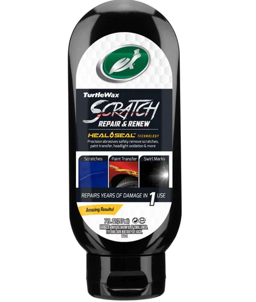 Turtlewax Scratch Remover, Viscous Liquid, 7 Ounce Bottle, Use to Remove Scratches/ Swirls/ Paint Transfer/ Water Spots – 50935