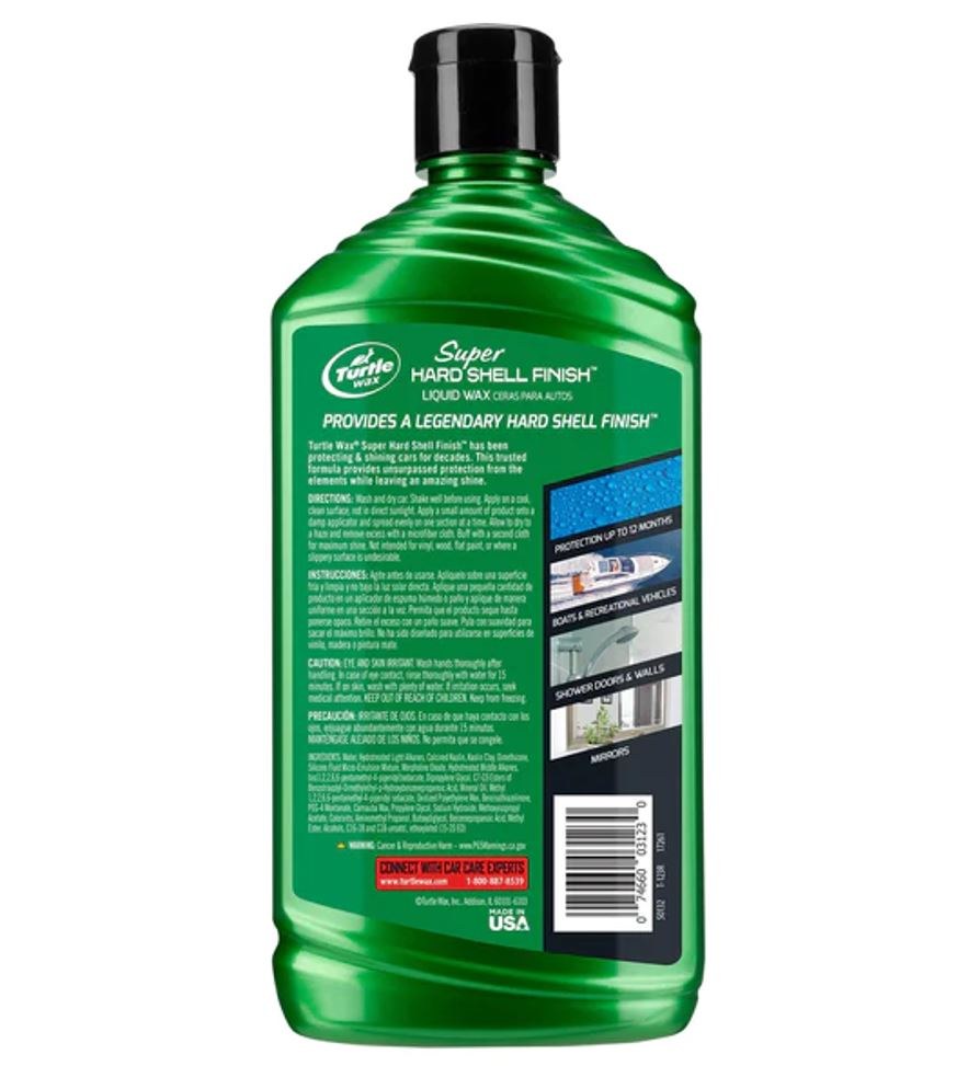 Turtlewax Car Wax, Super Hard Shell ®, Liquid, 16 Ounce Bottle, Single – 53836